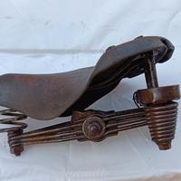 sella cuoio antica bici epoca