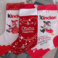 3 calze  natalizie vuote per dolci e caramelle