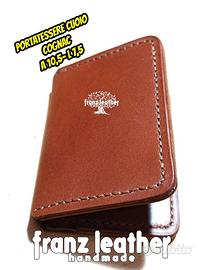 Porta tessere color Cognac