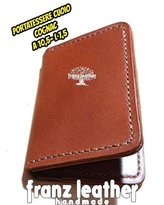 Porta tessere color Cognac