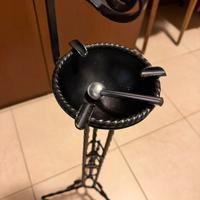 Portacenere da terra vintage in ferro battuto