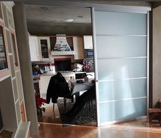 porta scorrevole 2 ante