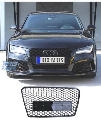 GRIGLIA AUDI A7 C7 4G 10-14 PDC LOOK RS NERO LUCID