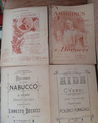 spartiti musicali antichi