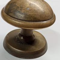 Vintage Pomolo pomello in ottone per porta portone