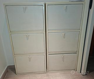 2 scarpiere salvaspazio 