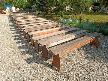 panche antiche chiesa ricevimento panchine legno 