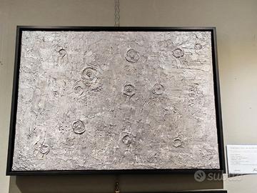 Quadro "ARGENTEA LUNA" 70x50 certificato + cornice