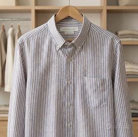 Camicia, lino, XXL, righe, uomo