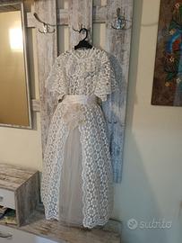 Vestito da damigella bambina fatto a mano