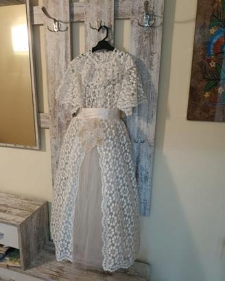 Vestito da damigella bambina fatto a mano