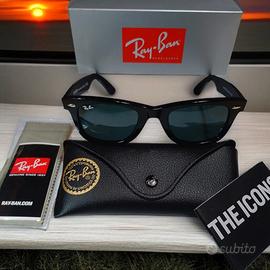 Ray-Ban Wayfarer 2140 Misura 50 22 Lenti nere 