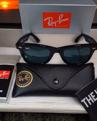 Ray-Ban Wayfarer 2140 Misura 50 22 Lenti nere 