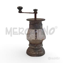 MACINAPEPE IN PELTRO E VETRO