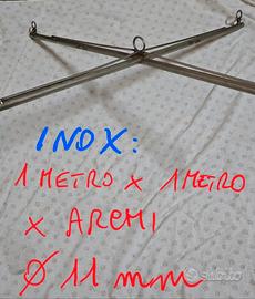 3 Croci per archi bilancia da pesca. INOX