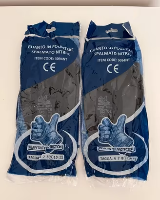 Set 2 Paia Guanti da Lavoro Heavy Duty 3094NT