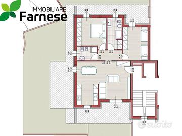 Appartamento di 100 m² con 3 locali e box auto dop