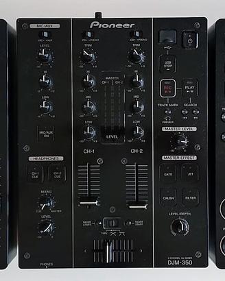 n. 2 CDJ-350 Pioneer + n. 1 mixer DJM-350 Pioneer