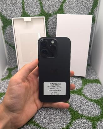 iPhone 15 Pro 256gb Nero - 🔋87% Perfetto Stato