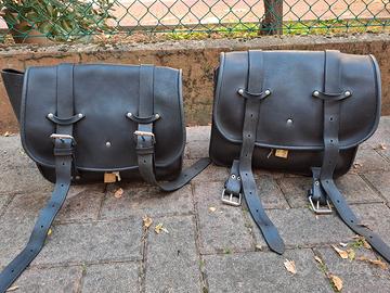 borse vero cuoio Moto Guzzi v7 850 gt epoca 
