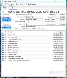 SSD Wd PC SN740 NVMe - 256 GB, M.2 2230