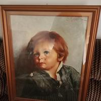 Quadro Vintage anni '70  " IL BAMBINO CHE PIANGE"