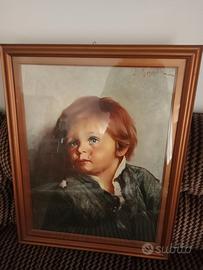 Quadro Vintage anni '70  " IL BAMBINO CHE PIANGE"