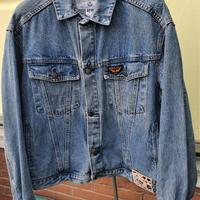 Avirex giacca giubbino jeans denim uomo vintage 80