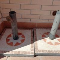 NR 2 BASI IN MOSAICO PER OMBRELLONE, vendibili anc