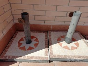 NR 2 BASI IN MOSAICO PER OMBRELLONE, vendibili anc