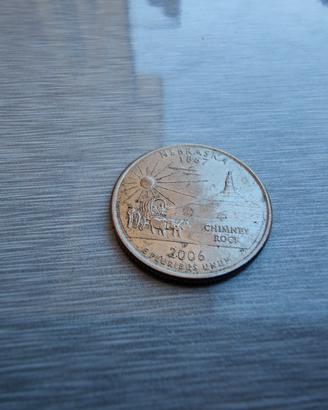 Moneda da collezione un quarto di dollaro 