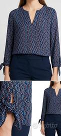 Blusa fantasia wave Michael Kors donna Tg M Nuovo 