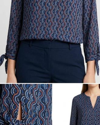 Blusa fantasia wave Michael Kors donna Tg M Nuovo 