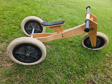 Wishbone Bike 3-in-1. Bicicletta in legno naturale