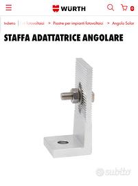 Staffe Wurth per fotovoltaico