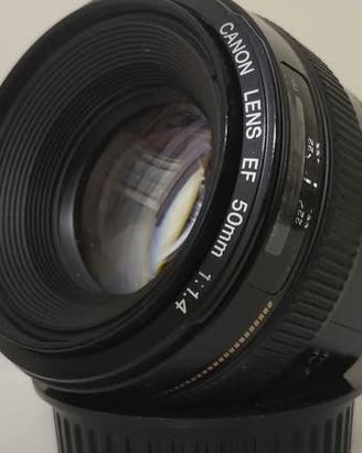 obiettivo  canon  50  mm 1.4