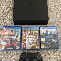 PS4 Slim - 500 GB  + DualShock 4 + 3 giochi 