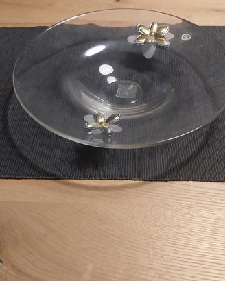 piatto tondo con decoro