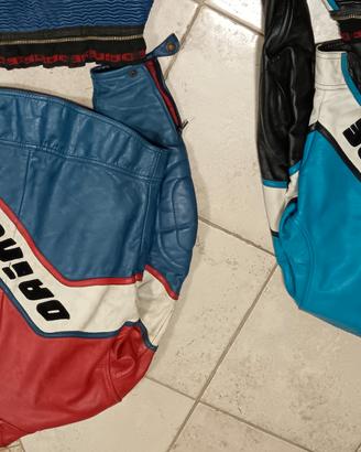 2 TUTE DAINESE IN PELLE GIACCHE E PANTALONI 