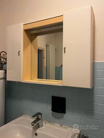 Set Arredo Bagno Completo: Lavabo + Specchiera