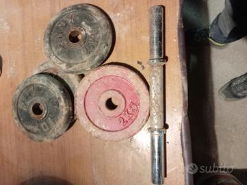 pesi bilanciere e manubrio