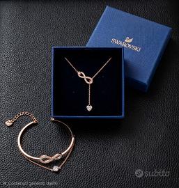 Set Swarovski Infinity Collana + Bracciale