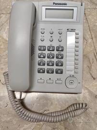 KX-TS880EXW Panasonic- Telefono con cavo, bianco

