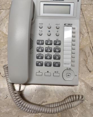 KX-TS880EXW Panasonic- Telefono con cavo, bianco

