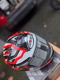 Casco Suomy SR bianco/rosso – Taglia L – Nuovo