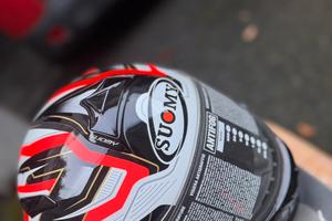 Casco Suomy SR bianco/rosso – Taglia L – Nuovo