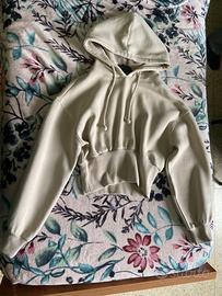 Felpa con cappuccio,panna