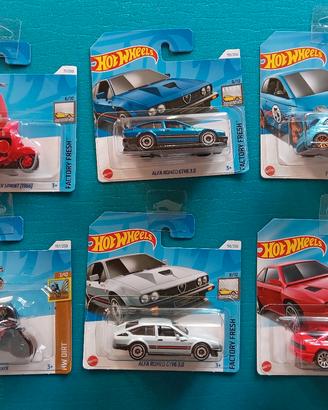 Hot Wheels - Alfa GTV Vespa Fiat 500 Ferrari 