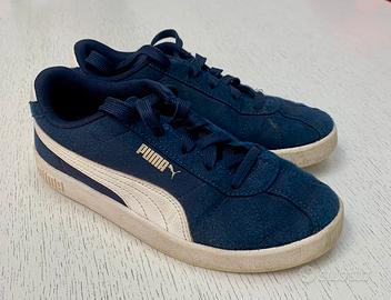 Sneakers Puma Junior Blu Navy e Bianco - Taglia 34