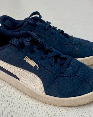 Sneakers Puma Junior Blu Navy e Bianco - Taglia 34